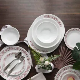 Corelle Livingware White ?Glass 57Pcs Dinner Set-image-23