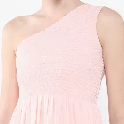 showoffff SHOWOFF Light Pink Regular Fit Maxi Dress image 5