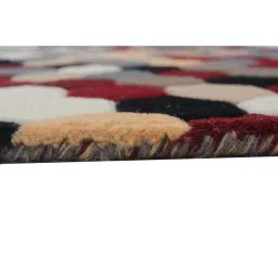 Presto Red & Grey Wool Hand Tufted Carpet image 5