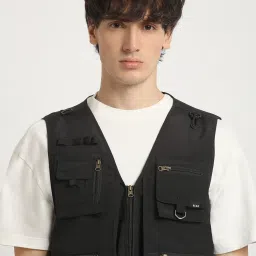 The Bear House Black Regular Fit Jacket image 5