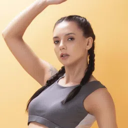 Clovia Grey Regular Fit Crop Top image 5