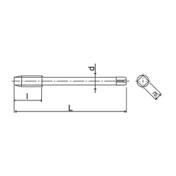 OSG 48063179 AW-SFT Non Thru Coolant Drill Tap(3 Flute, 12 mm Dia) image 2
