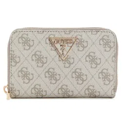 Guess Dark Taupe LAUREL II Logo Zip Around Wallet-image-27