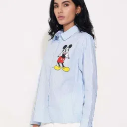 Sf Jeans By Pantaloons Frozen Fjord Boxy Fit Printed Shirt image 3