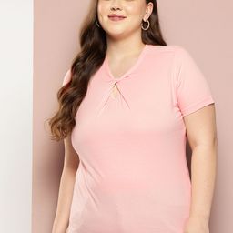 Sztori Plus Size Twisted Detail Top-picture-28