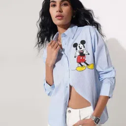 Sf Jeans By Pantaloons Frozen Fjord Boxy Fit Printed Shirt image 4