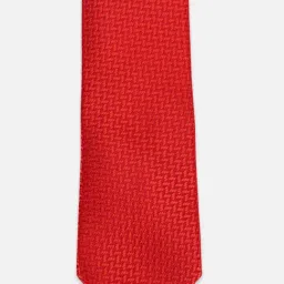 Van Heusen Red Acrylic Tie with Pocket Square & Cufflink image 5