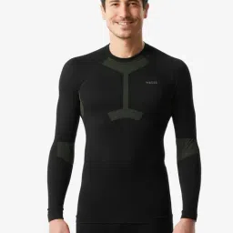 Wedze by Decathlon Black Skinny Fit Sports T-Shirt-picture-33
