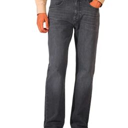 Selected Homme Grey Cotton Bootcut Jeans-picture-42
