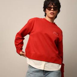 Only Red Graphic Print Sweatshirt-picture-26