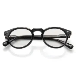 Shisen Fox Black Round Unisex Eye Frames image 4