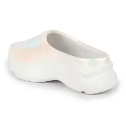 Fausto Women's White Mule Shoes image 4