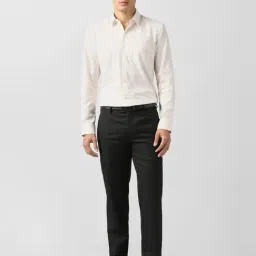 Van Heusen Black Slim Fit Texture Trousers image 5