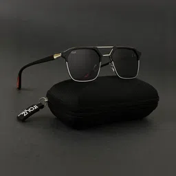 Irayz Unisex Black Lens & Silver-Toned Square Sunglasses with-image-65