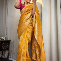 ZIKARAA Woven Design Zari Saree-picture-34