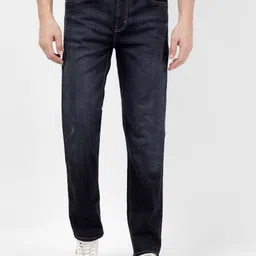 Numero Uno Men Essential Dark Blue Slim Fit Light Fade Stretchable Jeans-picture-10