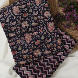 SALWAR STUDIO Floral Printed Pure Cotton Unstitched Dress Material-picture-33