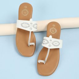 Melange by Lifestyle Women Textured Round Toe Flats-picture-3