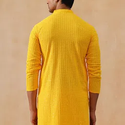 Jompers Men Geometric Embroidered Sequinned Kurta image 5