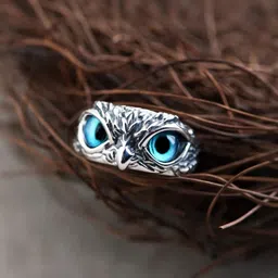 Teeragaj Set Of 2 Owl Eye Finger Ring image 5