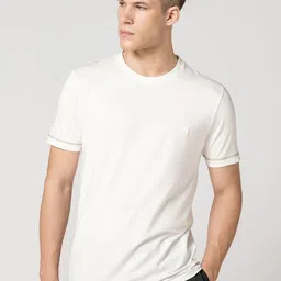 DAMENSCH Men Solid Round Neck T-shirt image 1