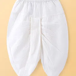 Babyoye Eco Conscious Full Sleeves Embroidered Kurta & Dhoti Set - Blue image 5