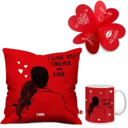 Indigifts 1 Coffee Mug 325 ml | 1 Cushion Cover 12x12 inches image 1