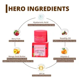 Perenne Lip Hydrating Balm With Hyaluronic Acid & SPF 30 - Berry Blossom image 3