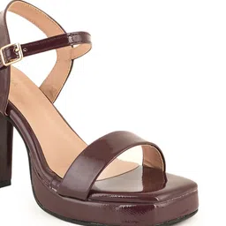 MOZAFIA Women Block Sandals With Backstrap image 5