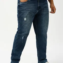 Turning Blue Men Mildly Distressed Light Fade Jeans image 2