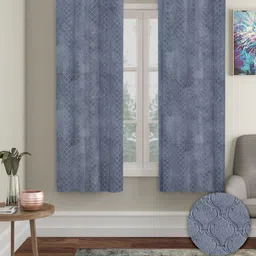 Myntra Elegant Homes Grey 2 Pieces Velvet Solid Window-picture-46