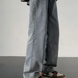 StyleCast x Revolte Men Relaxed Fit Light Fade Jeans image 2