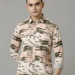 Voi Jeans Men Slim Fit Opaque Printed Casual Shirt-picture-40