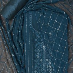 SHADOW & SAINING Embellished Unstitched Dress Material-picture-41