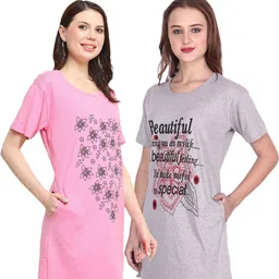 YOZZ BY Women Floral 2 Printed Pockets 1 T-shirt-picture-26