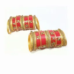 SGN fashion Red Plastic Bangles image 2