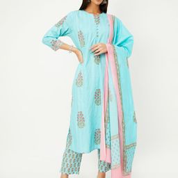 Max Women Floral Printed Kurta with Palazzos & Dupatta-picture-1