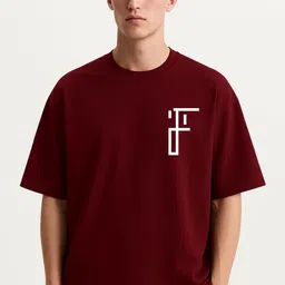 Fashnobic Men Dri-FIT Today Will Printed Round Neck Cotton Oversized T-shirt-picture-28