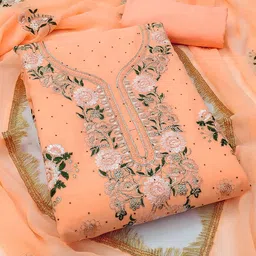 Maroosh Embroidered Silk Georgette Unstitched Dress Material-picture-30