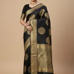 Rujave Woven Design Zari Art Silk Handloom Banarasi Saree image 3