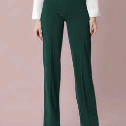 Dream Beauty Fashion Women Straight Fit High-Rise Pleated Trousers-image-77