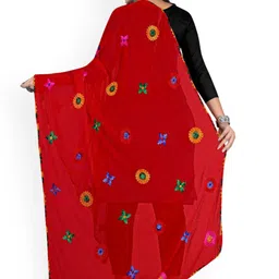 Kemza Phulkari Embroidered Dupatta image 4