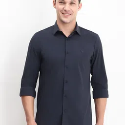 Allen Solly Men Spread Collar Solid Slim Fit Casual Shirt-picture-20