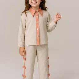 Le Nino Girls Shirt with Trousers-image-38