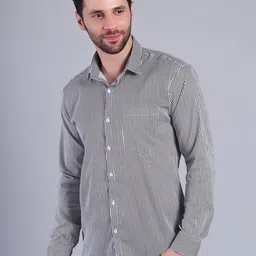 RARE CAMEL Slim Fit Vertical Striped Long Sleeves Shirt image 2