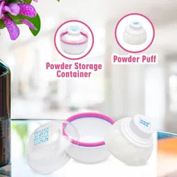 Mee Mee Soft Powder Puff With Case - Pink image 2