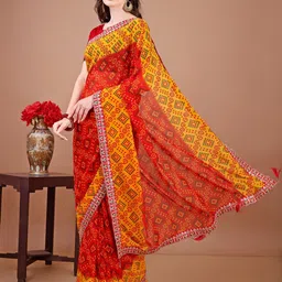 Mitera Bandhani Printed Sequinned Bandhani Saree image 2