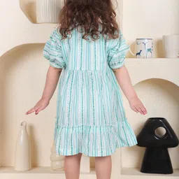 Polka Tots Print A-Line Dress image 4