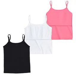 You Got Plan B Girls Pack Of 3 Lightly Padded Camisoles image 2