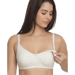 Inner Sense Solid Organic Antimicrobial Feeding Bra Pack of 2 - White image 4
